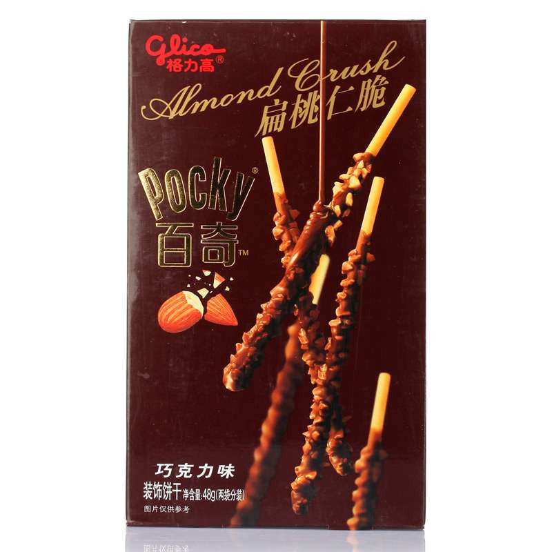 扁桃仁脆百奇巧克力味装饰饼干48g
