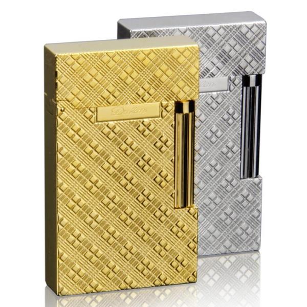 都梵dufan朗声打火机 个性时尚礼品 高档充气火机 全钢金属侧砂轮创意