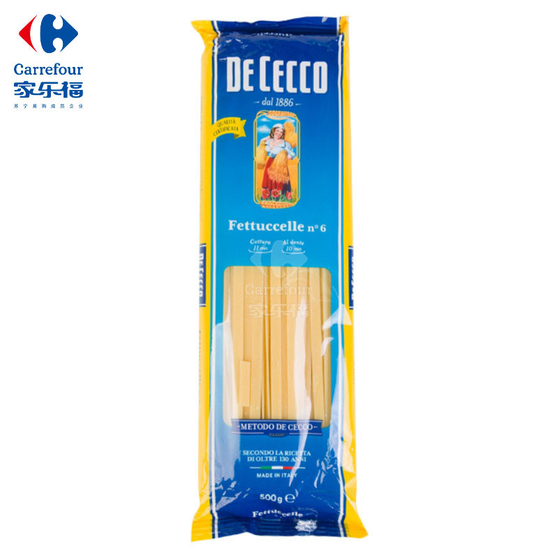 得科 面条（#6特宽扁身型）500g
