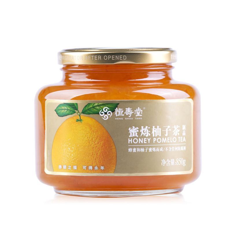 恒寿堂 蜜炼柚子茶 850g 大瓶装