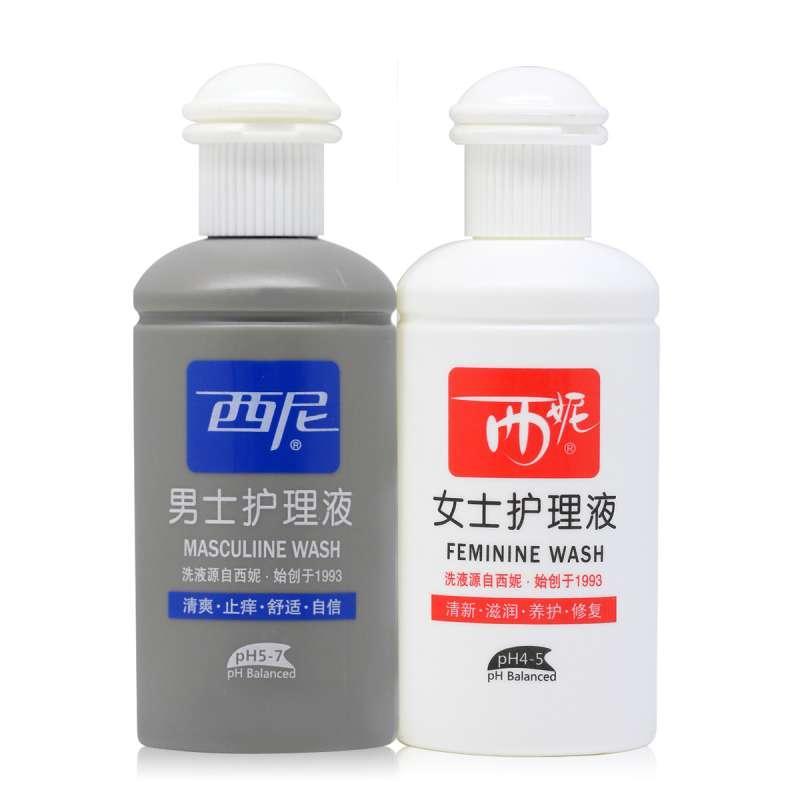 【苏宁超市】家庭私处护理液 西妮 男士100ml+女士100ml 组合装