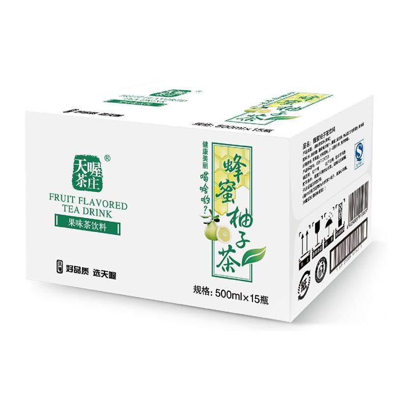 天喔茶庄蜂蜜柚子茶500ML*15瓶/箱