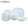 康宁(CORELLE)餐具套装16B-LV-CS百合花色16件套组 碗/碟子/盘子餐盘套装