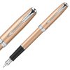 PARKER/派克 卓尔玫瑰金色墨水笔 钢笔