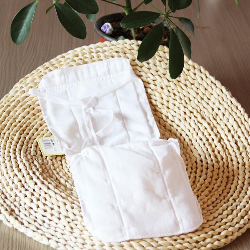 小榕树 全棉纱布系带尿布 婴儿可洗布尿裤 纱布尿片一体式尿布兜 尿片