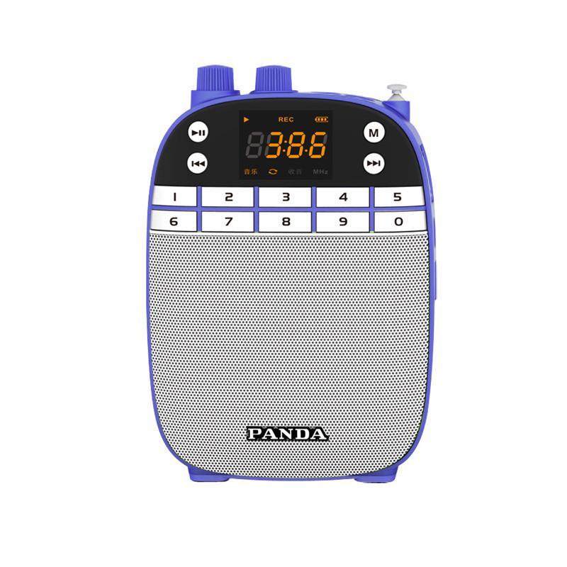 熊猫(PANDA) K5 扩音器数码播放器 教师教学专用喇叭便携式导游腰挂大功率广场扩音机 蓝色