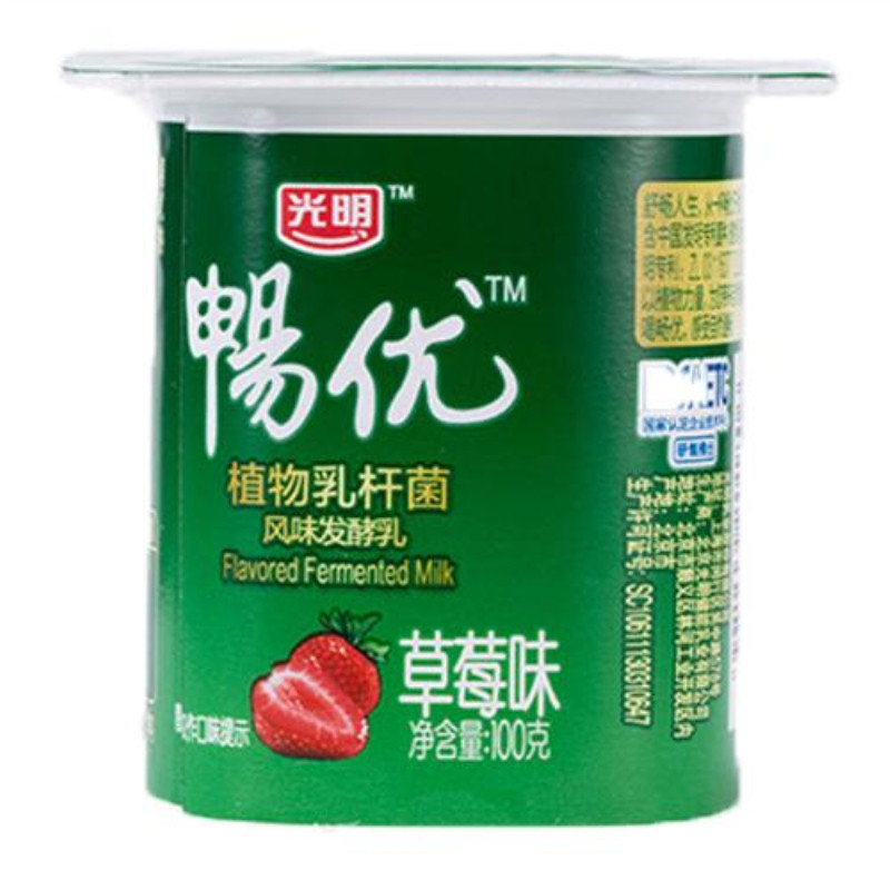 光明畅优发酵乳(草莓味)100g