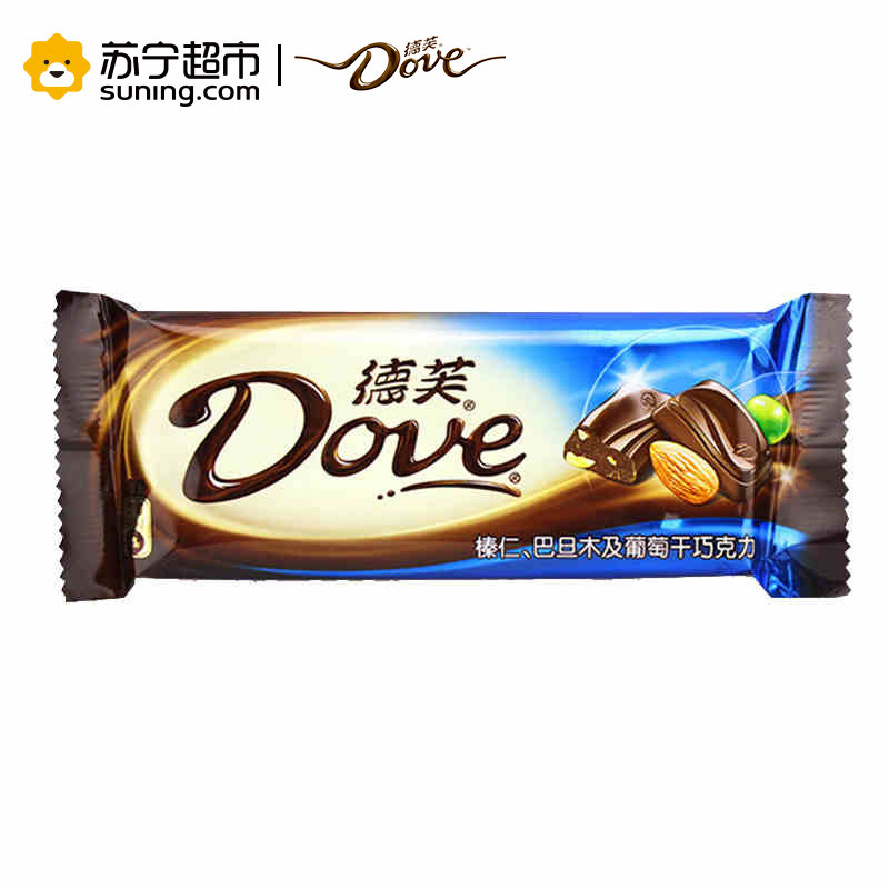 德芙榛仁巴旦木葡萄干巧克力80g