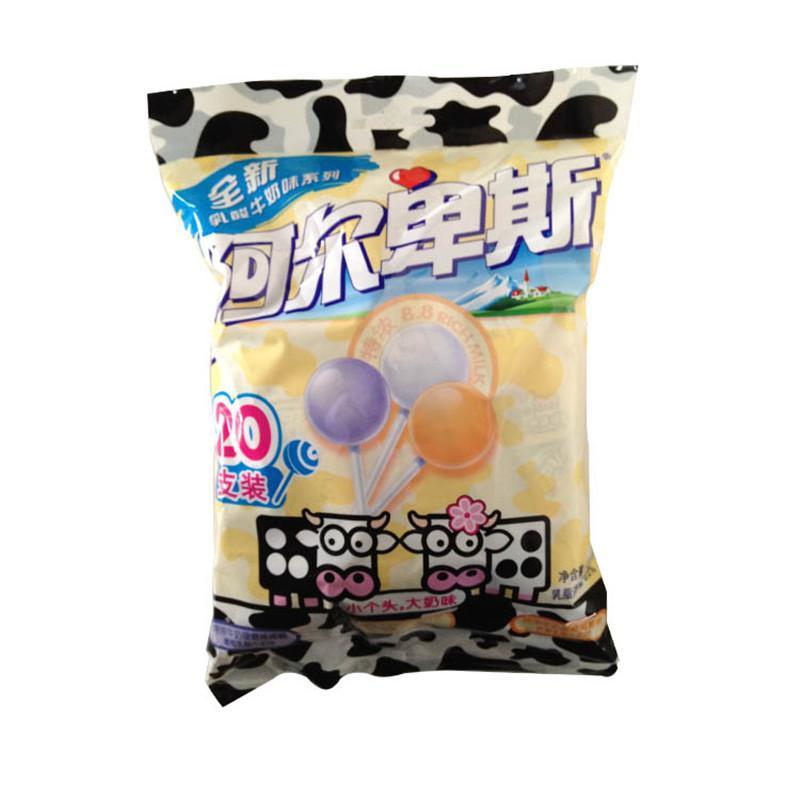 阿尔卑斯棒棒糖20支装乳酸牛奶味120g