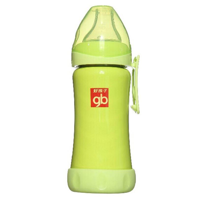 好孩子（goodbaby）保温鸭嘴训练杯210ml（粉绿） WH80003