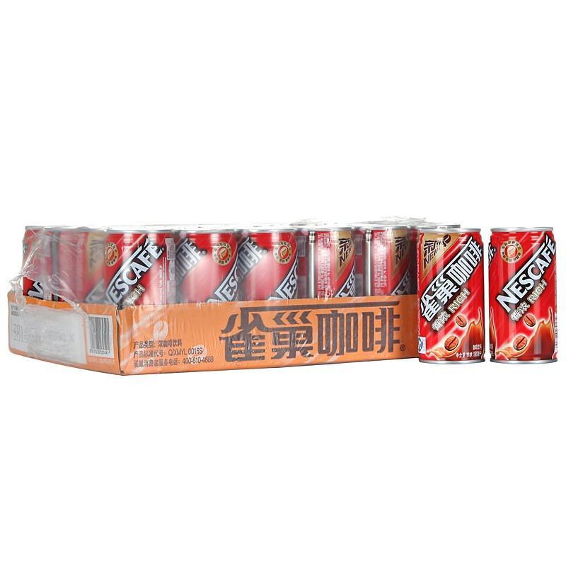 【苏宁超市】雀巢咖啡（Neslte ）香浓 咖啡180ml *24罐装 整箱 咖啡饮料