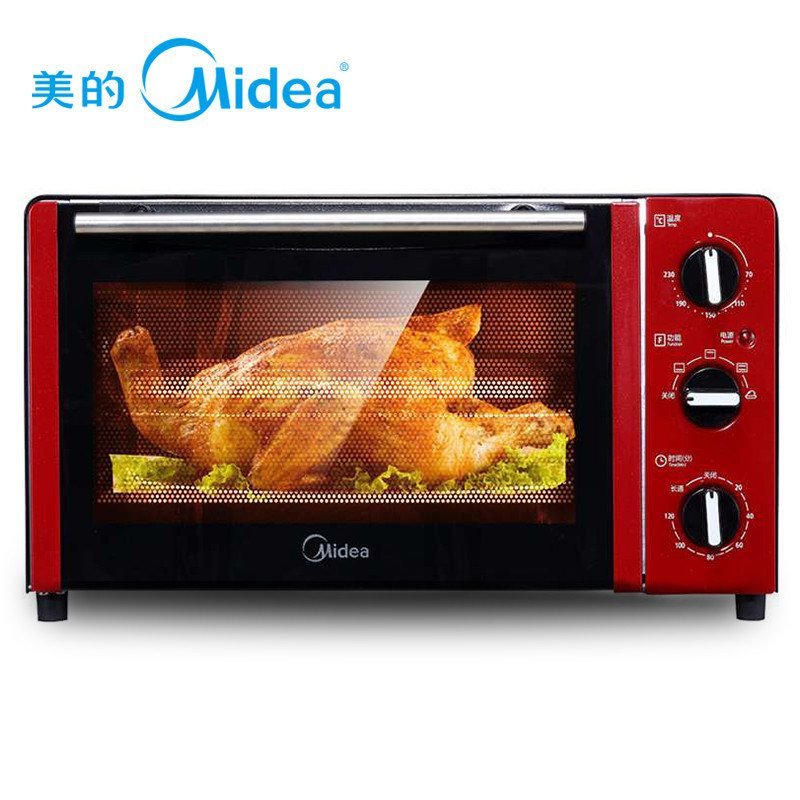 美的(Midea) 电烤箱 MG25NF-ARF 红色 25L 发酵