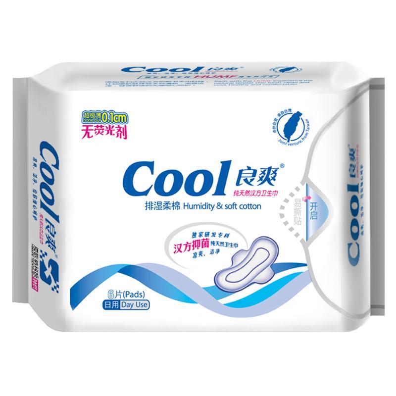 cool良爽汉方护理卫生巾日用6片