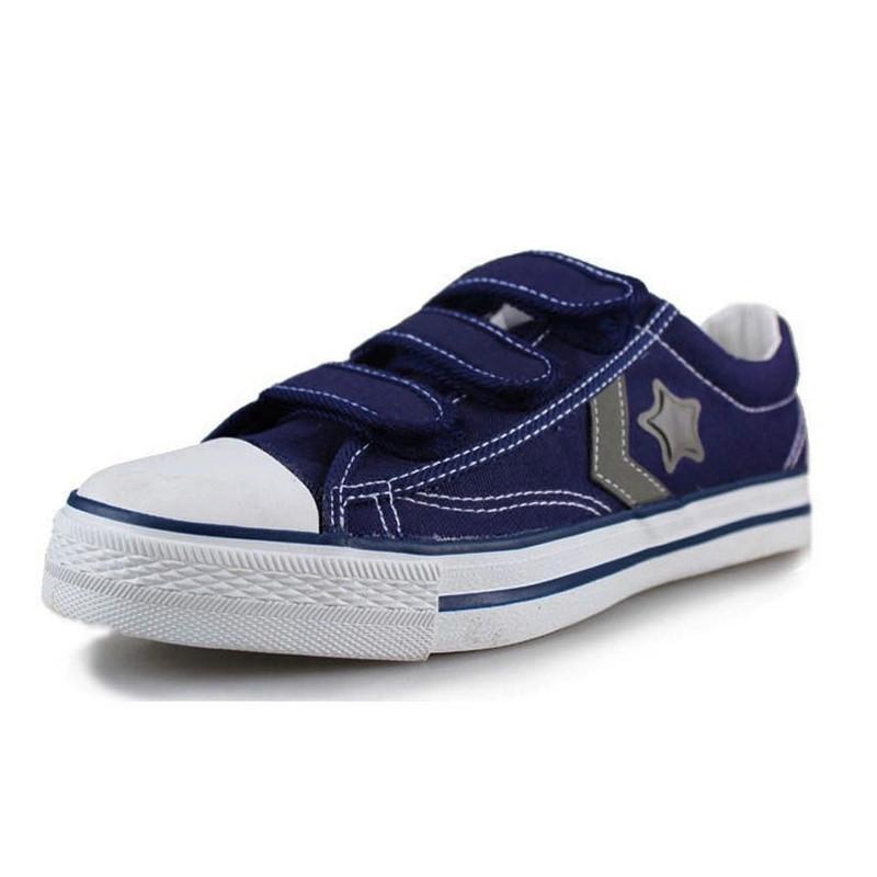 双星dsa199 蓝休闲鞋bb男款复古版魔术贴帆布鞋经典款球鞋