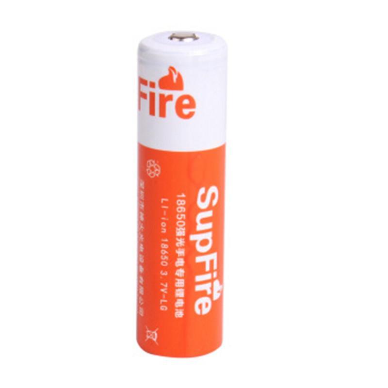 supfire神火强光手电筒专用3.7V 18650充电锂电池内阻低300 电池 2节