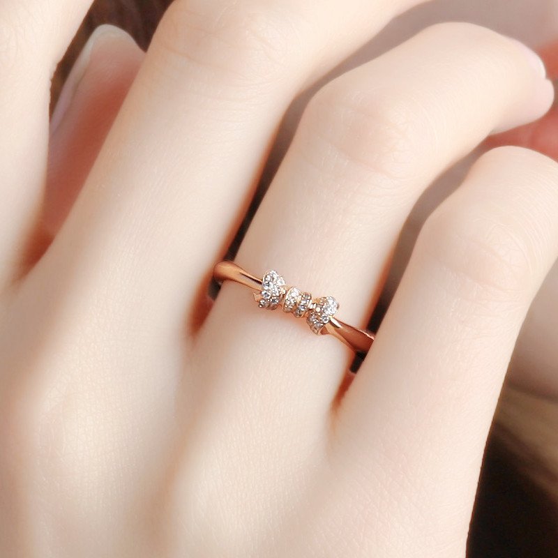 钻石 戒指 通灵(tesiro) 通灵珠宝(tesiro) 克拉恋人乐蝶 18k金钻石女