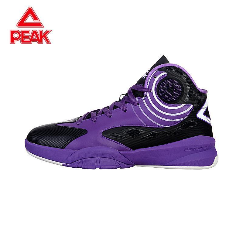 Peak/匹克 春季新品明星款飓风三代专业篮球鞋战靴圣诞款 E44063A 紫色/黑色 40码