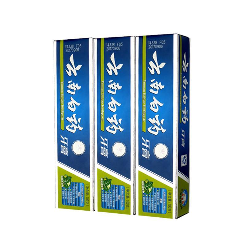 云南白药牙膏（薄荷清爽型）100g*3支装