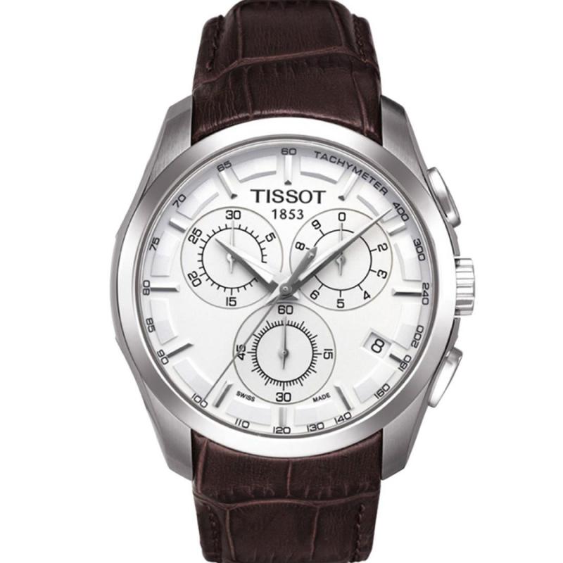 天梭TISSOT-库图系列 T035.617.16.031.00 男士石英表 钢带白色