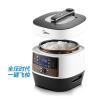 美的（Midea）WSS5062 数码控压大屏显示微电脑式5L韩式方煲电压力锅 黑白色