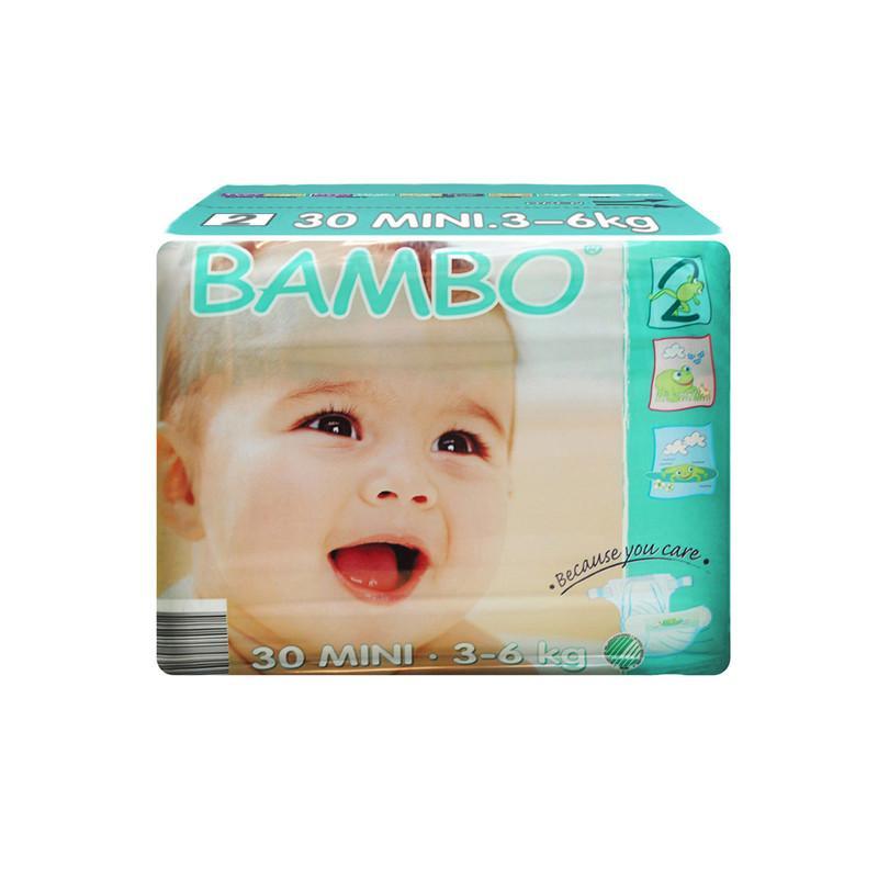 BAMBO 班博 绿色生态 婴儿纸尿裤 2号(3-6公斤)30片 (丹麦进口)
