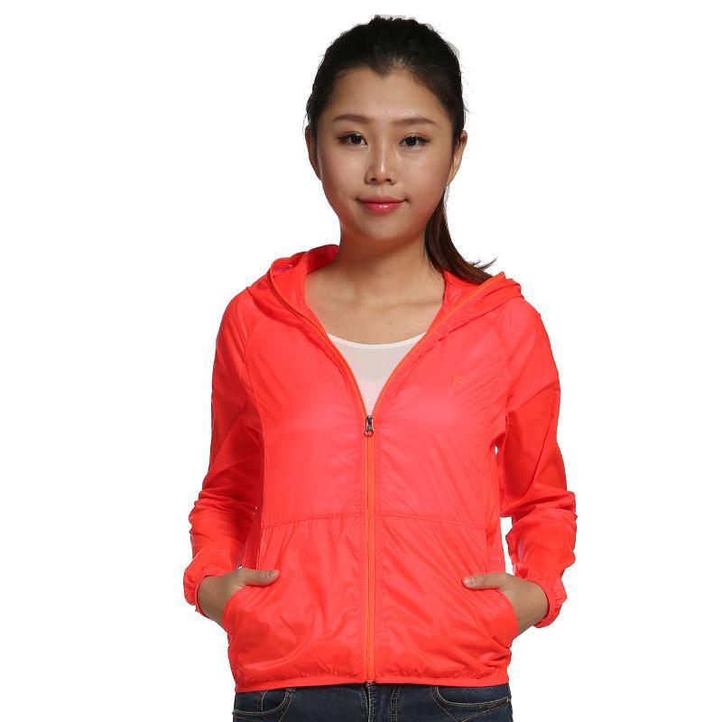 乔丹正品2016年春季新品女款梭织外套茄克舒适轻便柔软XJD1654302 闪亮橙 S