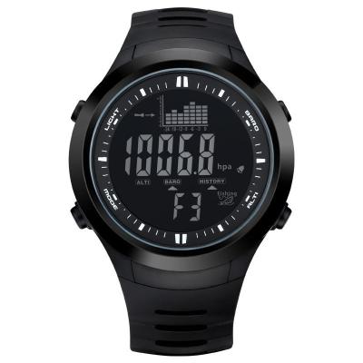 tomo天摩多功能户外运动手表登山气压温度男士防水电子表钓鱼手表 黑