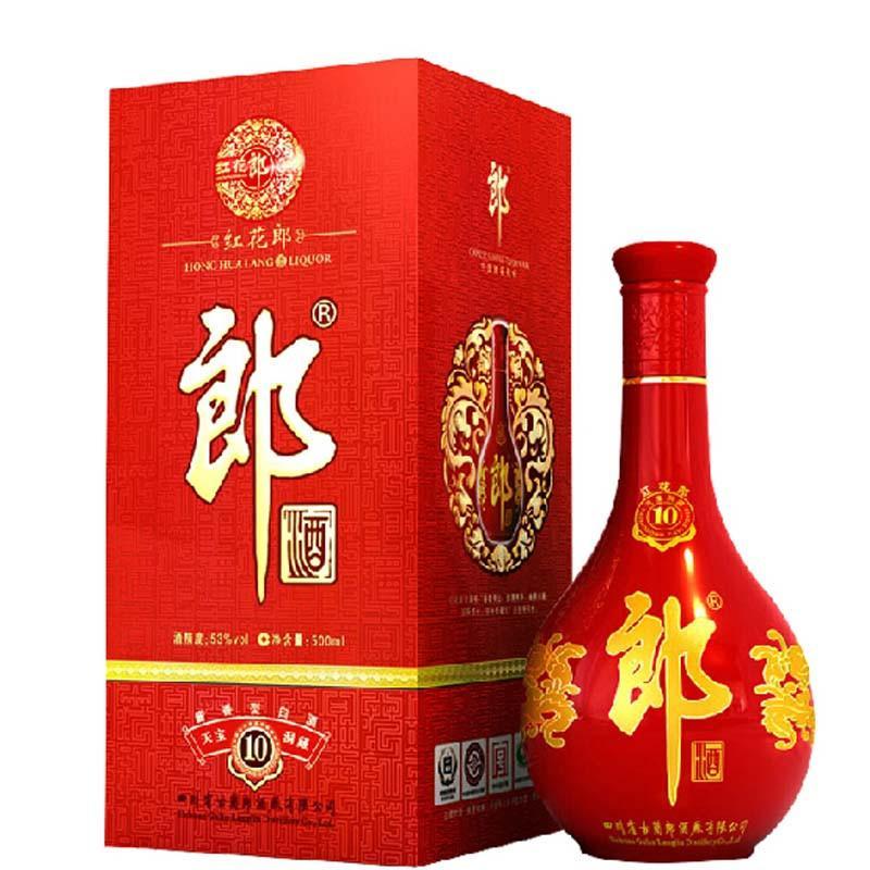 【郎系列】郎酒红花郎十 53度500ml*6瓶 整箱装图片,高清实拍图—苏宁