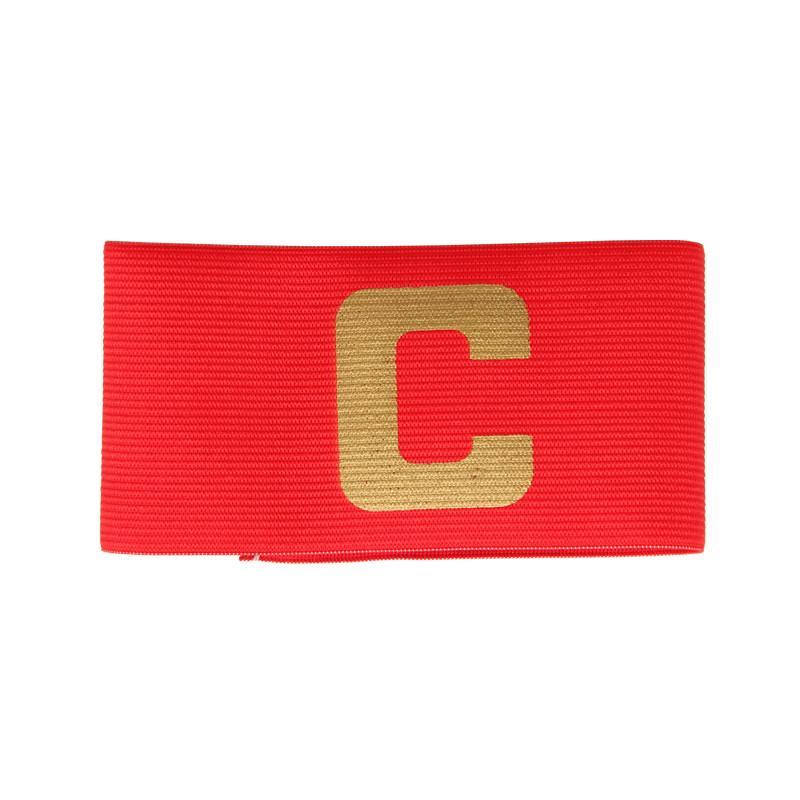 骐骏足球队长袖标C字标粘贴缠绕式加压手臂带足球比赛学生队长标装备 红色