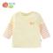 贝贝怡婴幼儿服饰男女宝宝拼接袖上衣 长袖纯棉T恤151S060 橙色 80cm