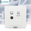 西门子(SIEMENS)开关插座远景雅白网络电脑+电视插座