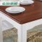 全友家居 地中海餐桌椅组合小户型木纹餐台长方形饭桌 121101