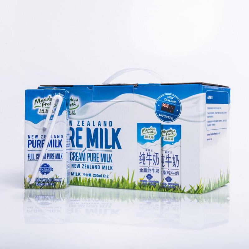 纽麦福全脂纯牛奶礼盒装250ml*12