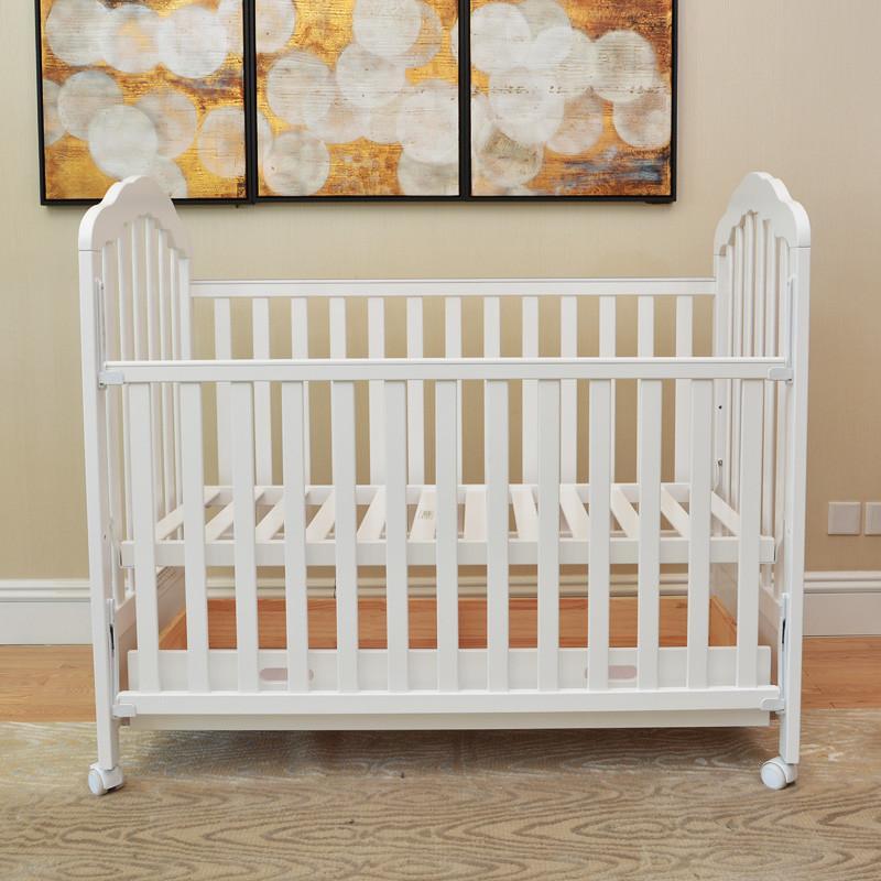 visambol维森堡欧若拉高级实木婴儿床 白色 120*65