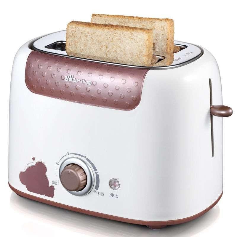 小熊(Bear)多士炉DSL-6921 家用烤面包机 咖啡色早餐机