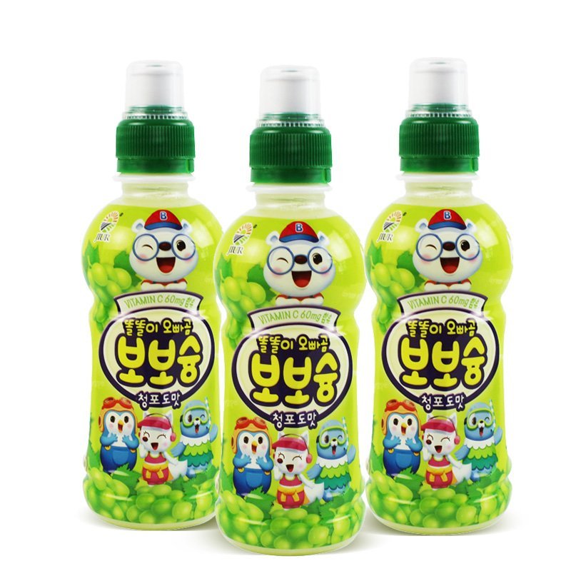 九日欧巴熊青葡萄汁饮料240ml