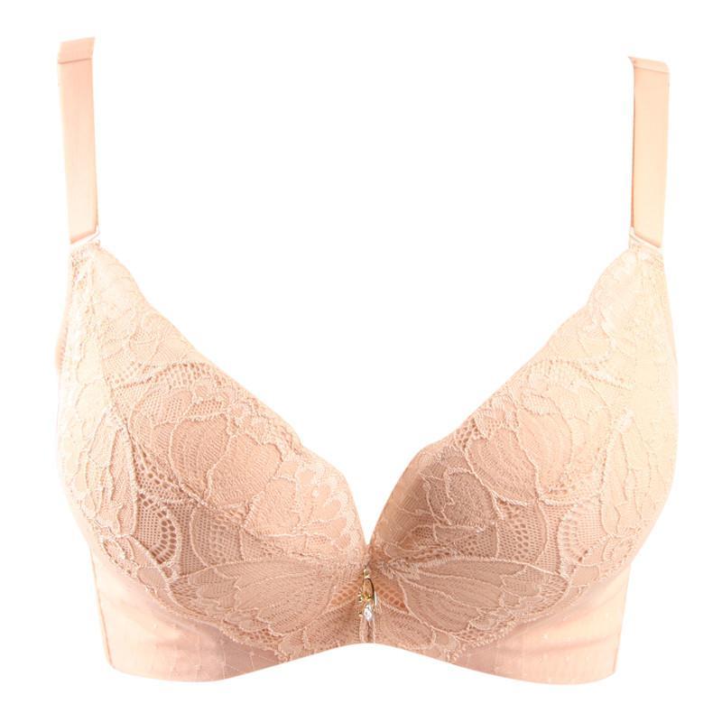 【依曼丽文胸】依曼丽 2015新款女士聚拢蕾丝调整型特厚a杯女文胸yk