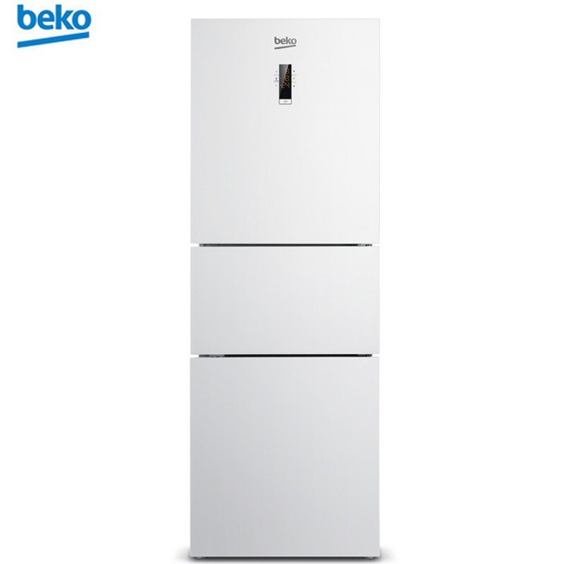 倍科（beko）CNE34230GW 285升 欧洲原装进口 蓝光养鲜无霜三门电冰箱（白色）
