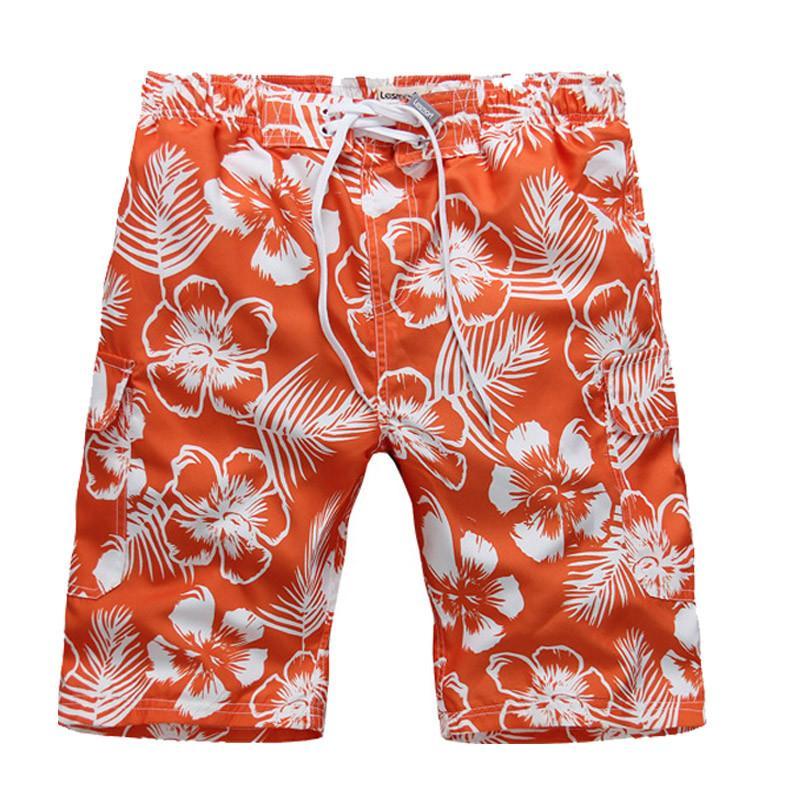lesmart 莱斯玛特 男士大花短裤速干大码加肥男五分裤花裤衩涂鸦潮