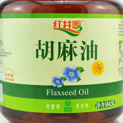 红井源压榨二级胡麻油月子油4.5l