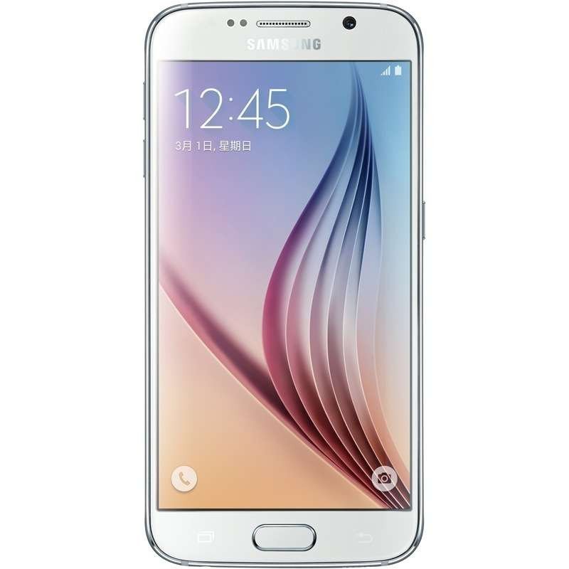 三星手机 Galaxy S6（G9208）32G版 白色 移动4G手机 双卡双待