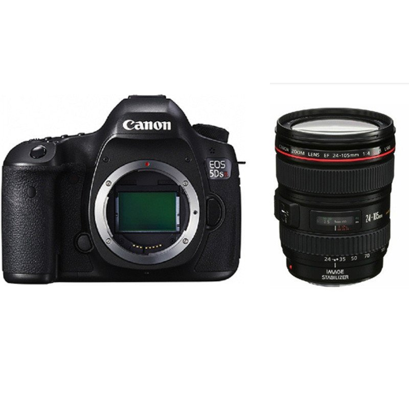 佳能（Canon）EOS 5DS R 数码单反相机 套机 (EF 24-105mm f/4L IS USM)+包+卡+清洁套装+UV镜+读卡器