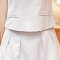 韩缘阁 2015夏装新款 女装 修身小香风短袖休闲两件套套装裙 棉麻连衣裙 QY1778 浅绿色 XL