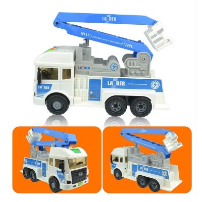 【宝乐星益智玩具 6886】宝乐星 6886 惯性智能云梯车 大号云梯车