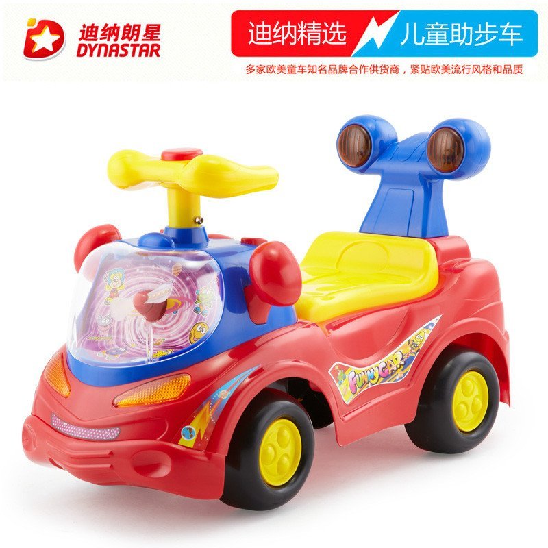 迪纳精选智乐堡小孩溜溜滑行车宝宝车助学步车可坐儿童玩具车 361红色