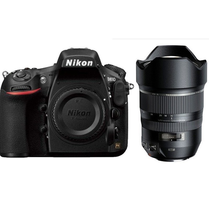 尼康(Nikon）D810数码单反相机 套机+腾龙15-30/2.8VC超广角防抖镜头+16G卡+包+清洁套装