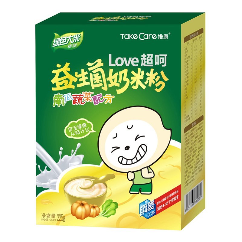培康(TakeCare) 超呵益生菌奶米粉 南瓜蔬菜配方225g