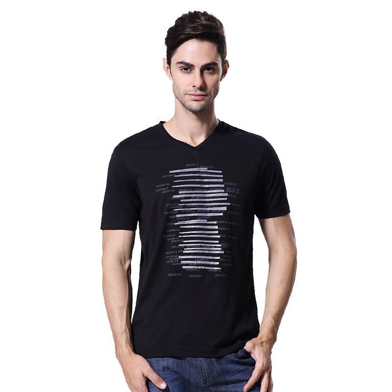 香港鳄鱼恤男装ba34109男士短袖t恤高清实拍图