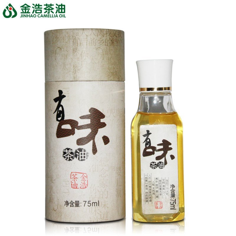 金浩低温冷榨油茶籽油750ml山茶籽油纯茶油