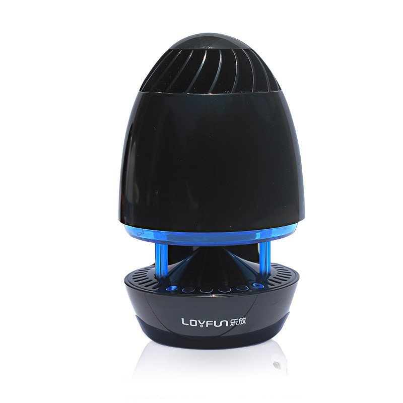 乐放（LOYFUN）LV-210发光蓝牙音响/便携迷你音箱/插卡电脑低音炮/手机音箱（黑蓝色）